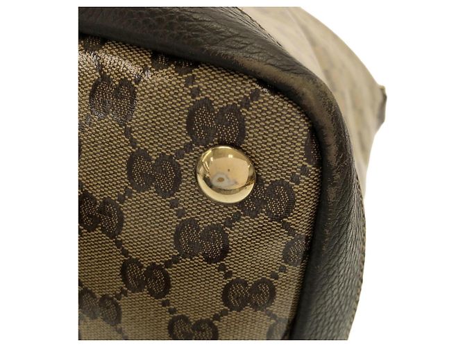 Borsa a tracolla Gucci 105669 FZIFG Marrone Beige - vista 2