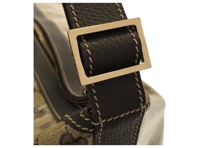 Borsa a tracolla Gucci 105669 FZIFG Marrone Beige - vista 6