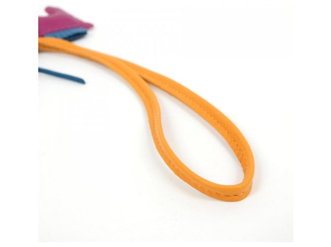 Hermès Hermes Rodeo Accessory Bag Charm PM Blau Orange Lila - Ansicht 5