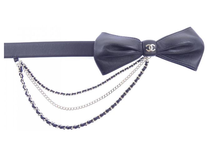 Cinturón Chanel Standard Black Negro - vista 3