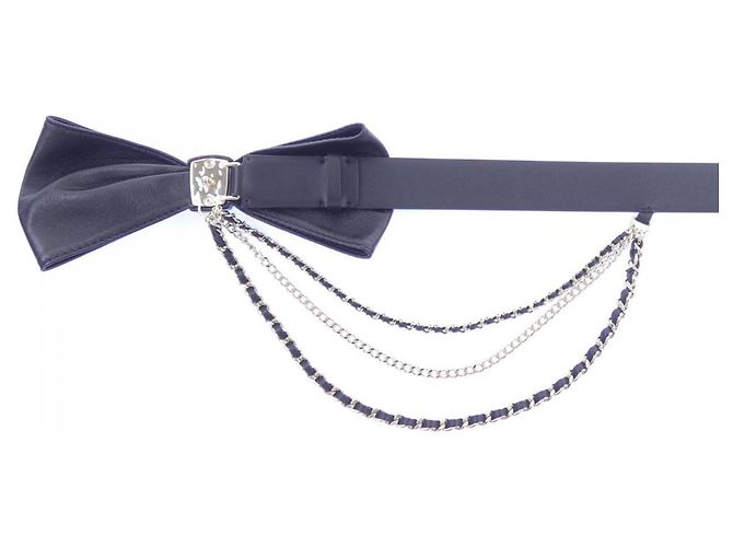 Cinturón Chanel Standard Black Negro - vista 4