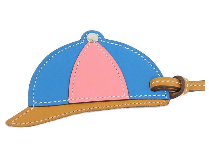 Hermès Hermes Paddock Bombe Bag Charm Silber Blau - Ansicht 2