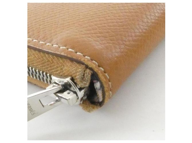 Hermès Hermes Animapolis Silk Long Wallet in Beige - view 5