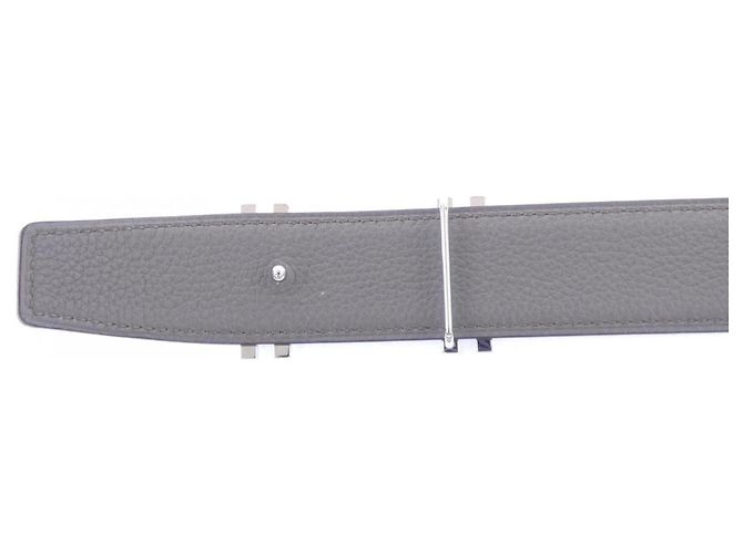 Hermès Hermes H AU CARRE Reversible Belt Brown Black - view 3