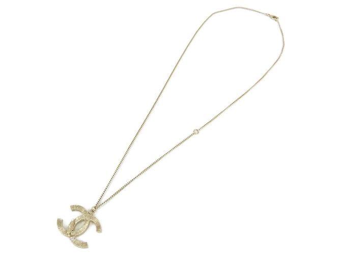 Collar Chanel 60212 Oro y Blanco Dorado - vista 2