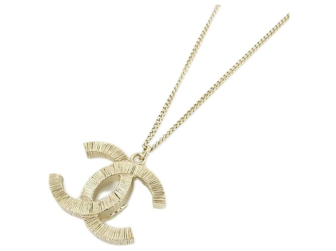 Collar Chanel 60212 Oro y Blanco Dorado - vista 4