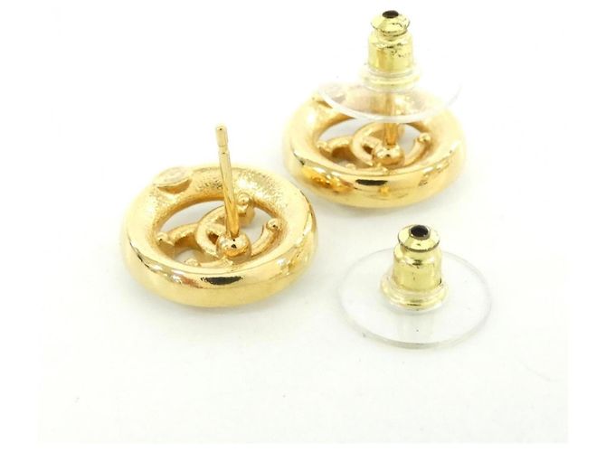 Chanel ABC998 Stecker-Ohrringe Schwarz Weiß Golden - Ansicht 3