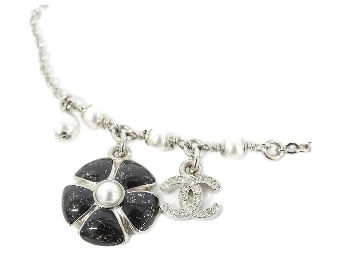 Chanel ABG891 Armband mit Anhängern Schwarz Silber Weiß - Ansicht 2