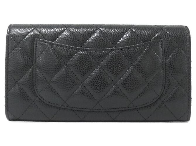 Cartera larga Chanel Timeless Classic Line AP0241 Negro Burdeos - vista 2