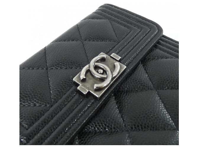 Chanel Boy Line 80734 Tri-Fold Wallet Black - view 3