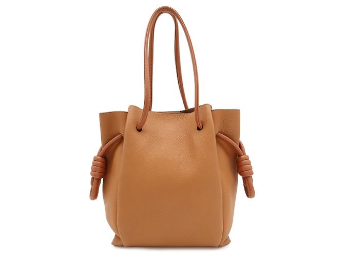 Borsa Tote Loewe Flamenco Knot Small Marrone - vista 2