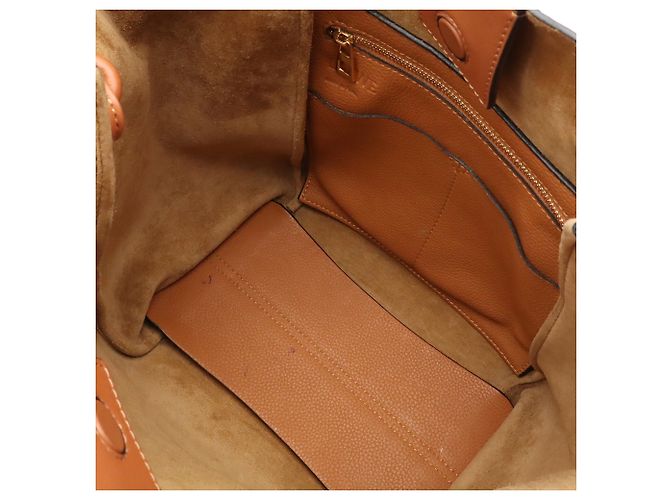 Borsa Tote Loewe Flamenco Knot Small Marrone - vista 7
