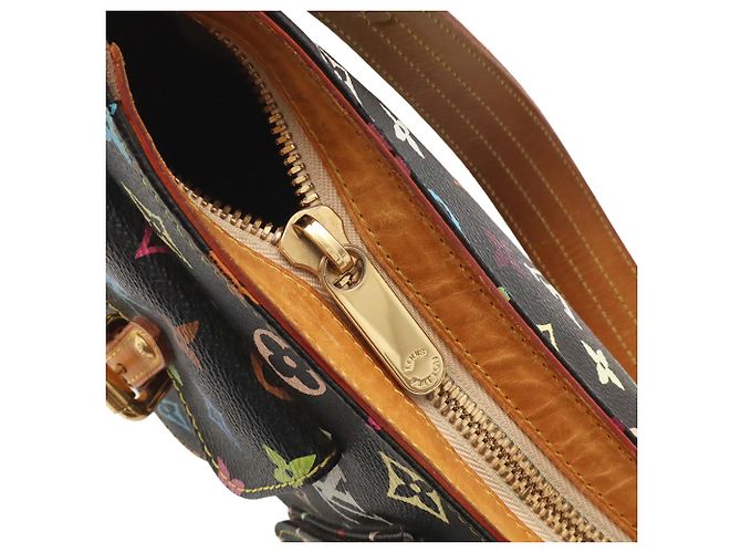Borsa a tracolla Louis Vuitton Monogram Multicolor Lodge PM Nero - vista 6