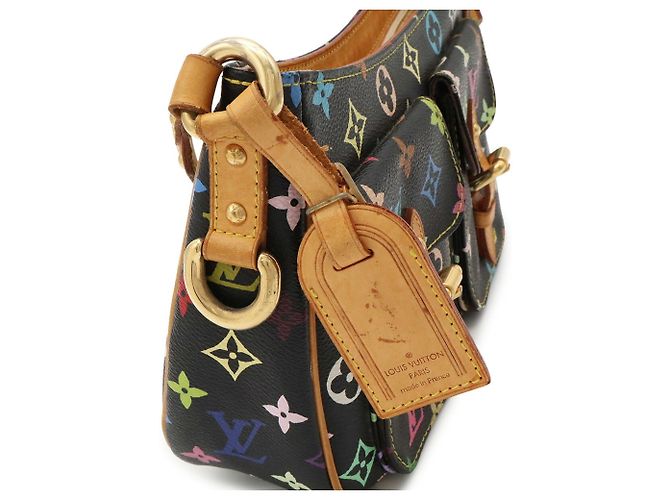 Borsa a tracolla Louis Vuitton Monogram Multicolor Lodge PM Nero - vista 7