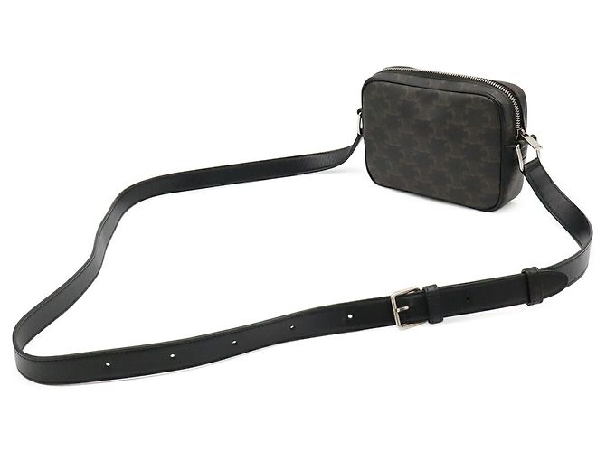 Céline Bolso de hombro Mini Triomphe Pochette Celine Marrón oscuro - vista 3