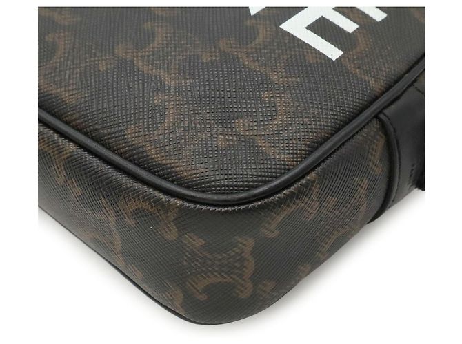 Céline Bolso de hombro Mini Triomphe Pochette Celine Marrón oscuro - vista 4