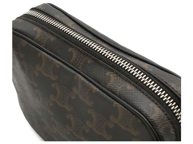 Céline Bolso de hombro Mini Triomphe Pochette Celine Marrón oscuro - vista 8
