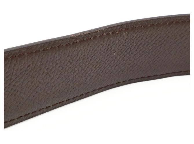 Hermès Cinturón Hermes H-Belt con hebilla H Castaño Negro - vista 8