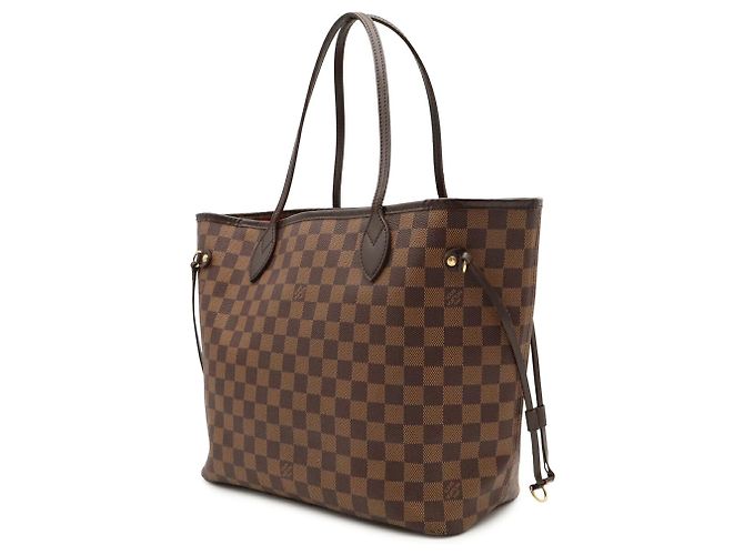Bolso Tote Louis Vuitton Damier Neverfull MM Castaño - vista 3