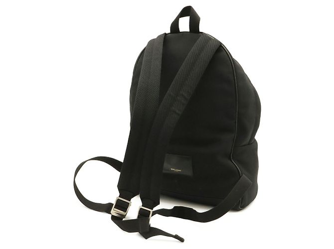 Yves Saint Laurent Canvas Leather Backpack Black - view 3
