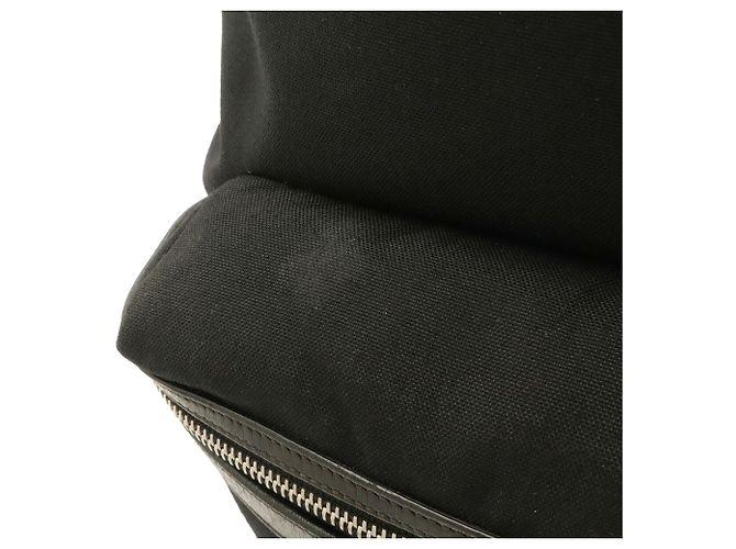 Yves Saint Laurent Canvas Leather Backpack Black - view 5