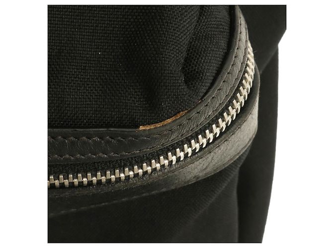 Yves Saint Laurent Canvas Leather Backpack Black - view 6