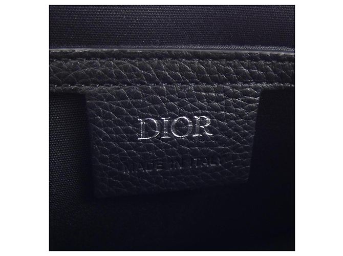 Sac Messenger à rabat Christian Dior Dior SADDLE Noir Beige Bleu Marine - vue 5