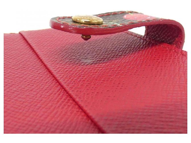 Carteira Compacta com Zíper Louis Vuitton Monogram Cherry Marrom Vermelho - vista 8
