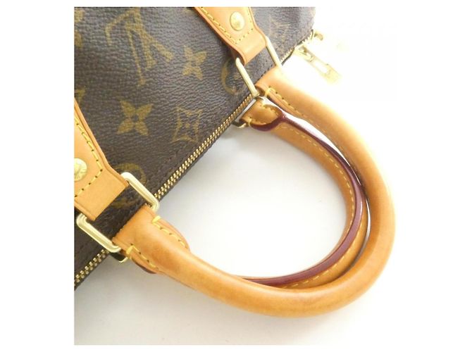 Borsa Boston Louis Vuitton Monogram Speedy Bandoulière Marrone - vista 4