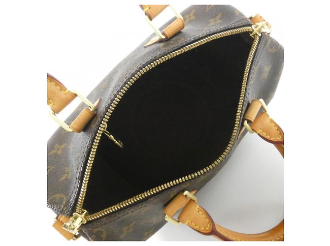 Borsa Boston Louis Vuitton Monogram Speedy Bandoulière Marrone - vista 6