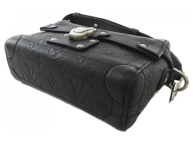 Louis Vuitton Taurillon Monogram Seoul Trunk Handtasche Schwarz - Ansicht 3