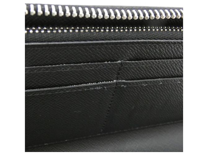 Louis Vuitton Taiga Zippy Wallet Black - view 9