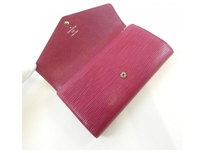 Louis Vuitton Epi Portefeuille Sarah M60580 Wallet Fuschia - vista 7