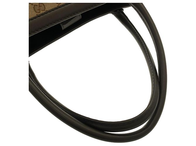 Borsa a mano Gucci in tela GG beige - vista 7