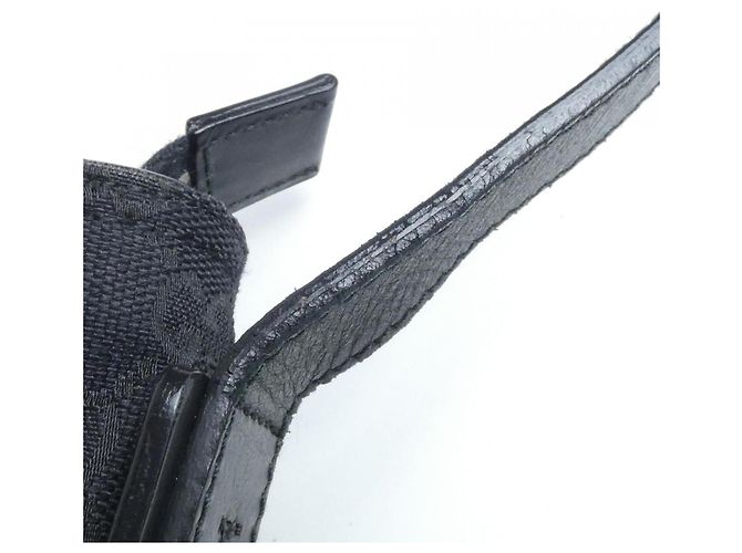 Borsa a tracolla Gucci in tela GG nera Nero - vista 8