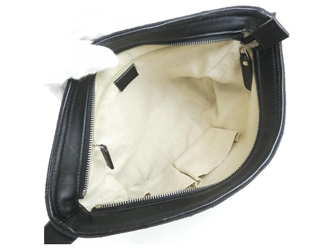 Borsa a tracolla Gucci in tela GG nera Nero - vista 9