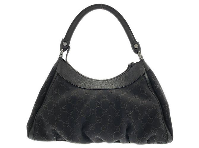 Borsa a tracolla Gucci 265692 in denim marrone scuro - vista 2