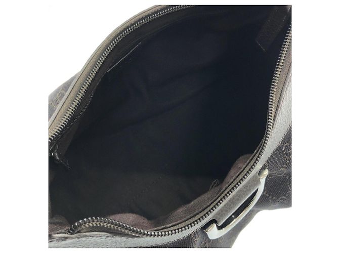 Borsa a tracolla Gucci 265692 in denim marrone scuro - vista 8