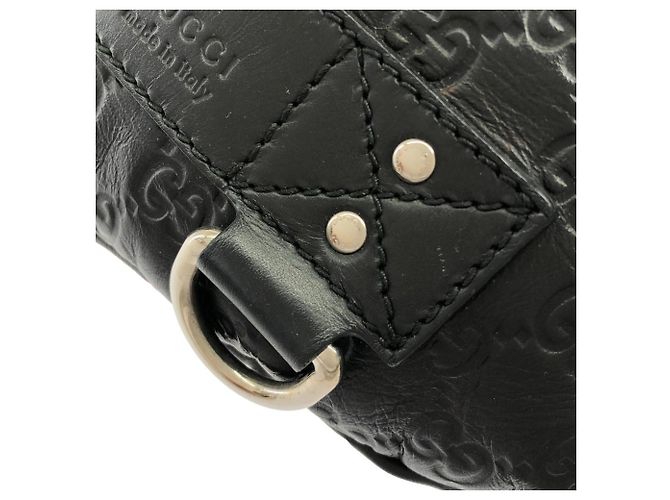 Marsupio in pelle Gucci 246409 AF65N Nero - vista 4