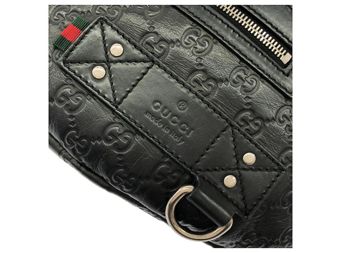 Marsupio in pelle Gucci 246409 AF65N Nero - vista 5