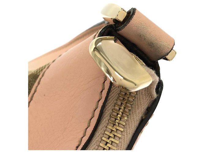 Borsa a tracolla Gucci in tela GG beige e marrone - vista 7