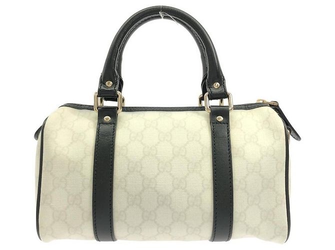 Gucci 193604 Boston Tasche Schwarz Weiß - Ansicht 2