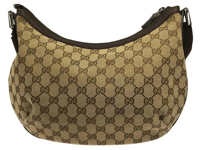 Borsa a tracolla Gucci 181092 FTASR Beige Marrone scuro - vista 2