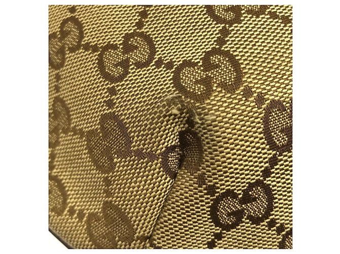 Borsa a tracolla Gucci 181092 FTASR Beige Marrone scuro - vista 4