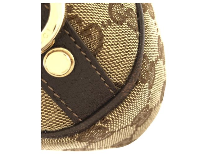 Borsa a tracolla Gucci GG Canvas Marrone Beige - vista 5