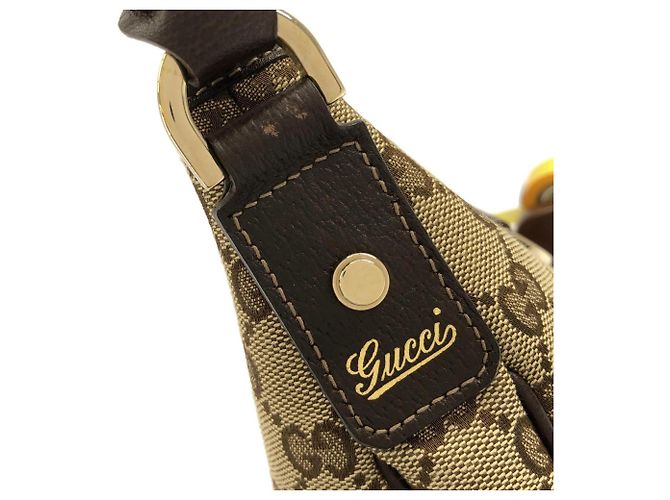 Borsa a tracolla Gucci GG Canvas Marrone Beige - vista 6