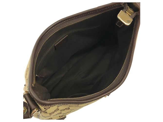 Borsa a tracolla Gucci GG Canvas Marrone Beige - vista 8