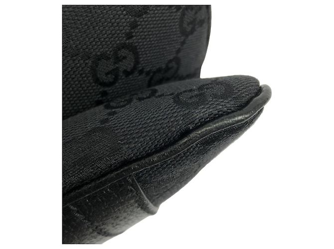 Borsa Gucci 113014 in tela GG nera Nero - vista 3