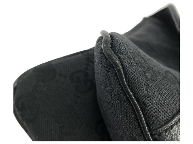Borsa Gucci 113014 in tela GG nera Nero - vista 4