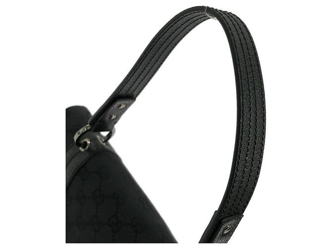Borsa Gucci 113014 in tela GG nera Nero - vista 7